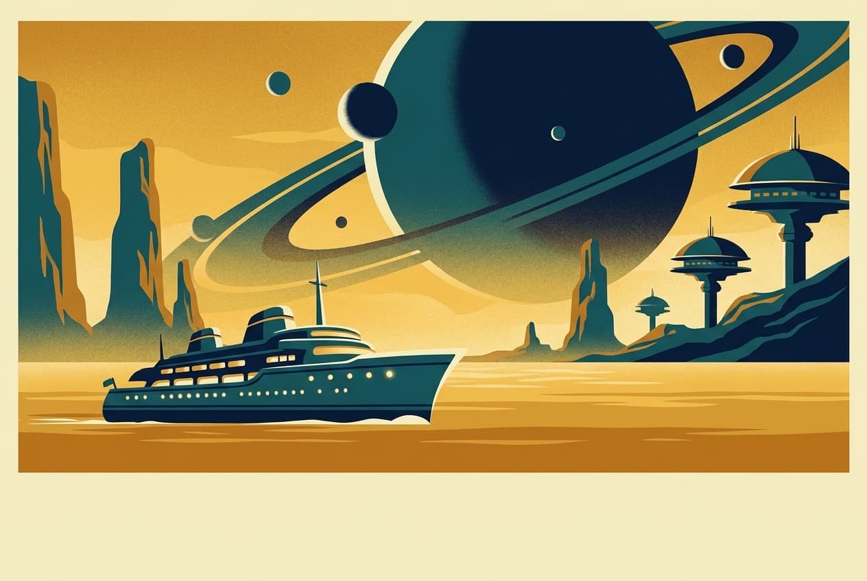 Titan Methane Lakes Luxury Cruiser